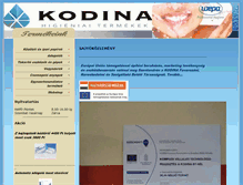 Tablet Screenshot of kodina.hu